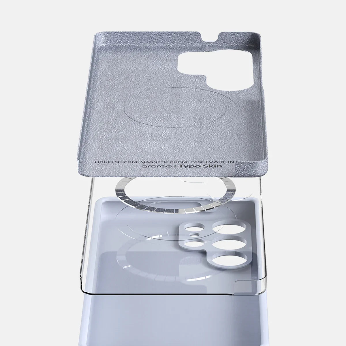 Araree Samsung S25 Ultra Typo Skin Magsafe Case - Stone Blue - Tashqila Araree Samsung S25 Ultra Typo Skin Magsafe Case - Stone Blue - Tashqila